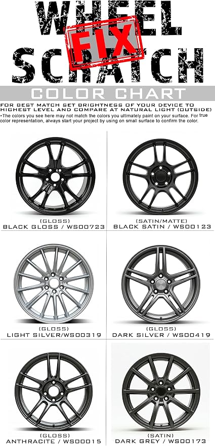 Black Gloss Rim Touch Up Paint Pen, Car Wheel Scratch Repair, Curb Rash Repair - Image 7