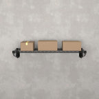 14" x 48" Black Epoxy Wire Wall Mount Shelf - Image 2
