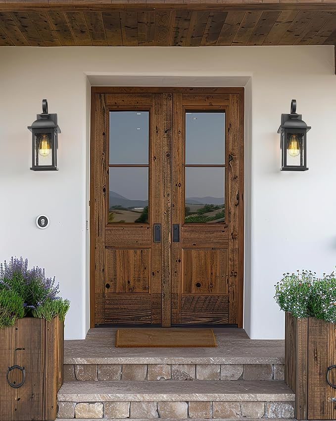 FEMILA Exterior Wall Sconce, 2 Packs Outdoor Waterproof Wall Lights Fixture - Image 6
