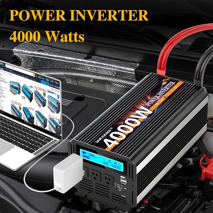 4000 Watt Power Inverter 12V DC to 110V 120V Converter - Image 3
