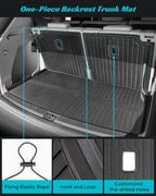 Floor Mats for Volkswagen VW Atlas 2018-2025 7 Seats, All Weather Car Mats Full - Image 3