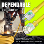25ft Outdoor/Indoor Extension Cord 14/3 Gauge Heavy Duty 3 Prong SJTW, - Image 4