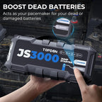 JS3000 12V 3000A Battery Booster Jump Starter Pack - Image 6
