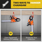 2 Pack Heavy Duty Chainsaw Wall Mount Holder – Chainsaw Hanger Rack - Image 8