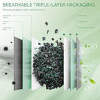 Activated Charcoal Odor Absorber, 8 Pack w Hooks Nature Odor Eliminator - Image 4