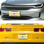 License Plate Cover Yellow Black License Plate Frames Langostinos Don’t Tread - Image 8