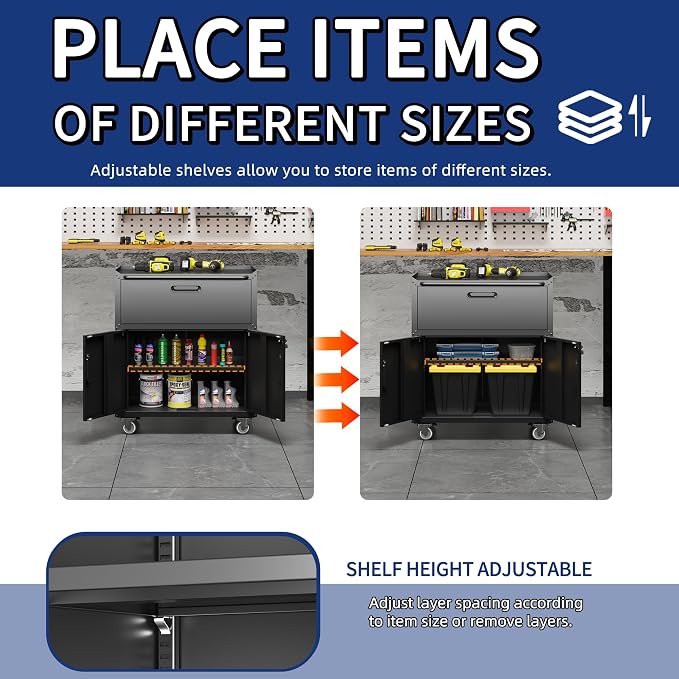 Metal Garage Storage Cabinet - Image 6