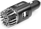 Car Air Purifier Ionizer - 12V Plug-in Ionic Anti-Microbial Car Deodorizer - by TWINKLE+BIRDS