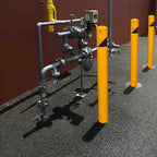 58" High 4-1/2" OD Steel Bollard Post Underground Mount, Cap Removable Safety - Image 7