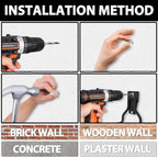 3-H Weed Eater Hanger 1 Pack, 1 Large Garage Wall Hooks, 1 Extension Strap - Image 7