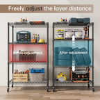 SINGAYE 4 Garage Heavy Duty Shelving Unit Kitchen Pantry Close Home Organizers - Image 4