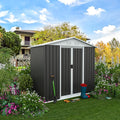 6x4 FT Outdoor Storage Shed, Metal Garden Shed by BNSPLY