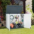 YITAHOME Outdoor Resin Storage Sheds, 39 in Height Lockable Waterproof by YITAHOME