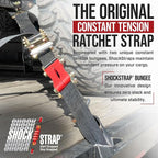 Ratchet Strap, 9’ x 2” Shock Absorbing Heavy Duty Tie downs - Image 5
