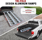 Rockland Tri-Fold Aluminum Loading Ramp, 1500 LBS Loading Capacity, Portable - Image 3