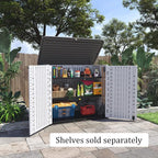 HOMSPARK Storage Shed Weather Resistance, Horizontal Storage Shed - Image 3