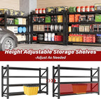 7000LBS Heavy Duty Garage Shelving Units, Large Storage Rack, Steel Shelf - Image 6