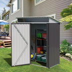 Vongrasig 5 x 3 x 6 FT Outdoor Storage Shed Clearance, Metal Garden Shed - Image 2