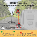 HYPERAX Volt RV -RV Approved Hitch Mounted 2 E Bike Rack Carrier - Image 3