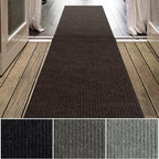 iCustomRug Spartan Weather Warrior Indoor/Outdoor Utility Ribbed Carpet Runner by iCustomRug