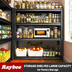 Raybee 40" W Garage Shelving 2000 LBS Storage Shelves 4 Tier Heavy Duty - Image 9