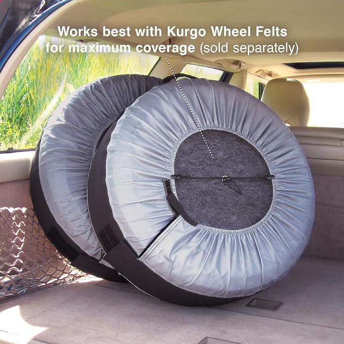 Kurgo Seasonal Tire Tote | Spare Tire Cover | Portable Wheel Bags | Winter Tire - Image 3