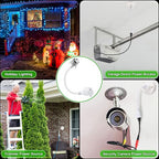 Feekoon 2 Pack 3 Outlet Light Socket Adapter, Convert E26/E27 Bulb Socket to 3 - Image 7