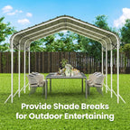 Heavy Duty Metal Carport – Sturdy Structure, All-Weather Protection, Easy - Image 7