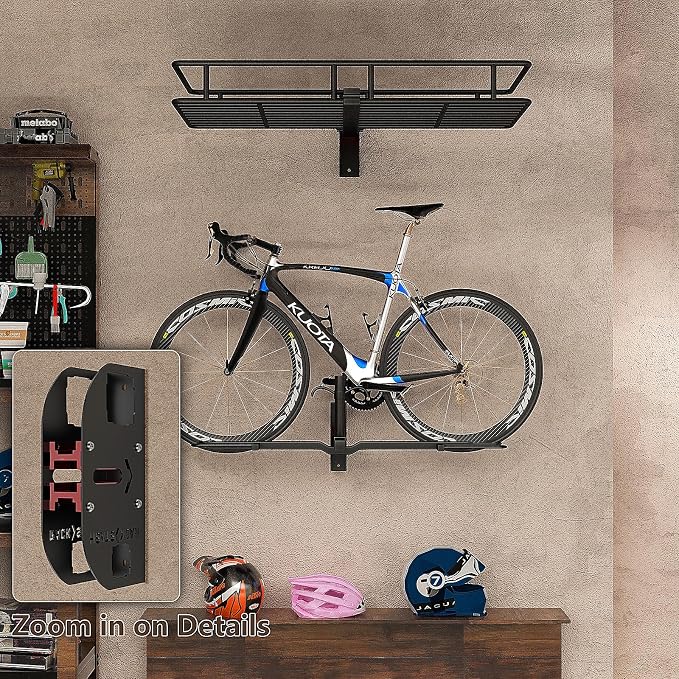 Hitch Wall Mount Bike Rack, Trailer Hitch Wall Mount Receiver Adjustable 1.25" - Image 6