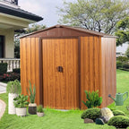 6x6 FT Outdoor Storage Shed, Metal Garden Shed by BNSPLY