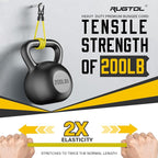 Bungee Cords with Hooks, 60 Inch Yellow Adjustable Bungee Cords with Carabiner - Image 7