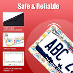 Cute Rainbow License Plate Frame Personalized License Plate Frames Colorful - Image 2