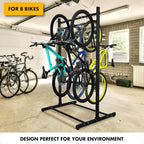 Freestanding 8 Bike Storage Rack - Image 7