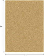 Ottomanson Rugs for Entryway 2'3" x 3' Non Slip Solid Small Area Rugs Durable - Image 2