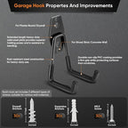 Nacial 16 Pack Garage Hooks Heavy Duty, Utility Steel Garage Storage Hook - Image 3