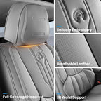 AOOG Car Seat Covers Full Set, Leather Seat Covers - Image 4
