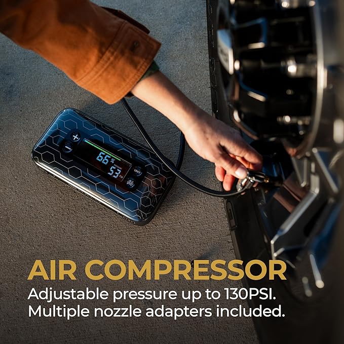 HALO Bolt Air+ 1750 Portable Car Battery Jump Starter | 130 PSI Air Compressor - Image 5