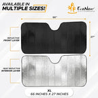 EcoNour Accordion Car Windshield Sun Shade - Image 3