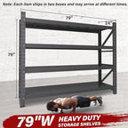 7000LBS Heavy Duty Garage Shelving Units, Large Storage Rack, Steel Shelf - Image 2