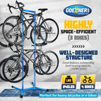 4 Bike Storage Rack Garage, Freestanding Gravity Bicycle Rack - Image 2
