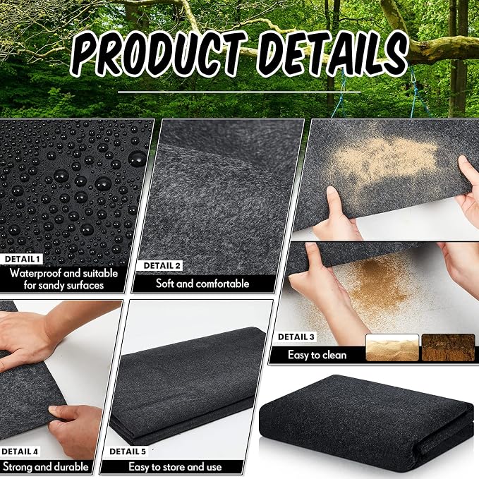 Haull Outdoor Storage Shed Floor Moat Waterproof Outdoor Carport Mat Thickened - Image 4