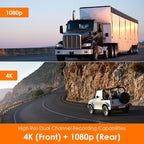 V1P SE 4K Dual Dash Cam w/GPS, Wi-Fi & 2pcs-CPL Filter | 512GB Support | Front - Image 5