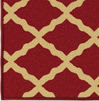 Ottomanson Hallway Runner Rug 1'10" x 7' Non Slip Trellis Area Rugs Easy to - Image 9