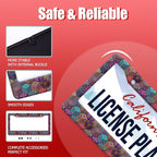 Mexican Tiles License Plate Frame Three-Dimensional Tiles License Plate Frames - Image 2