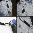 BRAVESHINE Paracord Keychain Carabiner Clip, D Ring Lanyard Hanger Stroller Hook - Image 2