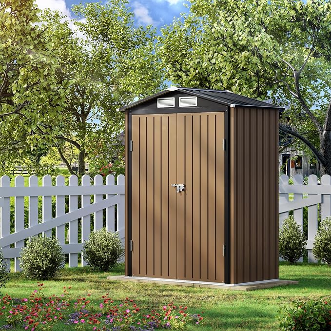 3X5FT Outdoor Steel Storage Shed - Image 7