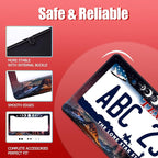 Moon Phases License Plate Frame Starry Sky Forest Moon License Plate Frames - Image 2