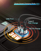 LIHAN USB C Bluetooth Adapter for Car, AUX Wireless FM Radio Transmitter - Image 4