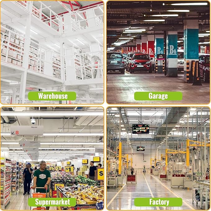 4 Pack, Led Shop Lights, 2FT Led Shop Light, 30W 6000K 3500LM Clear White - Image 5
