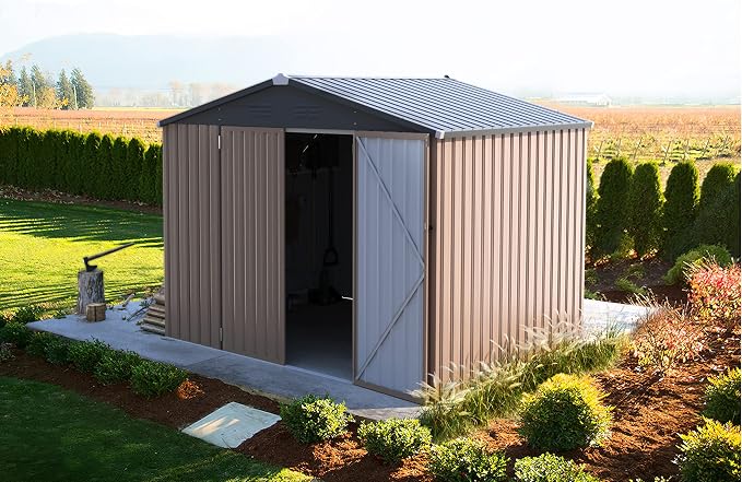 U-MAX 8x6 Storage Sheds & Outdoor Storage, Small Outdoor Storage Garden Outside - Image 3